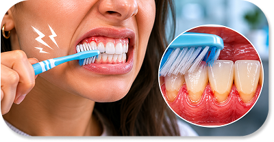 BRUSHING TOO HARD