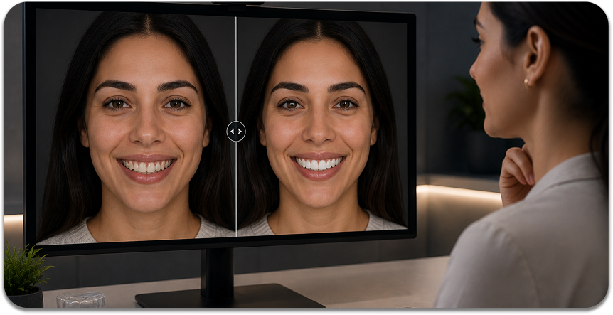 Invisalign AI Before & After Smile