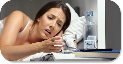 Waking with a dry mouth or sore throat