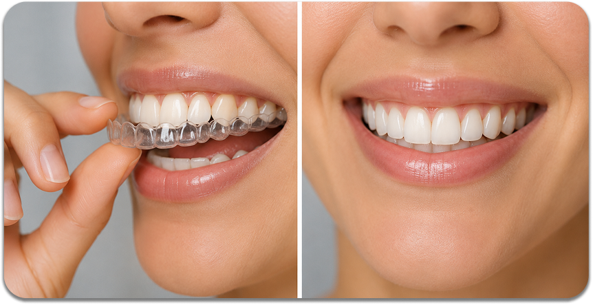 Invisalign AI Before & After Smile